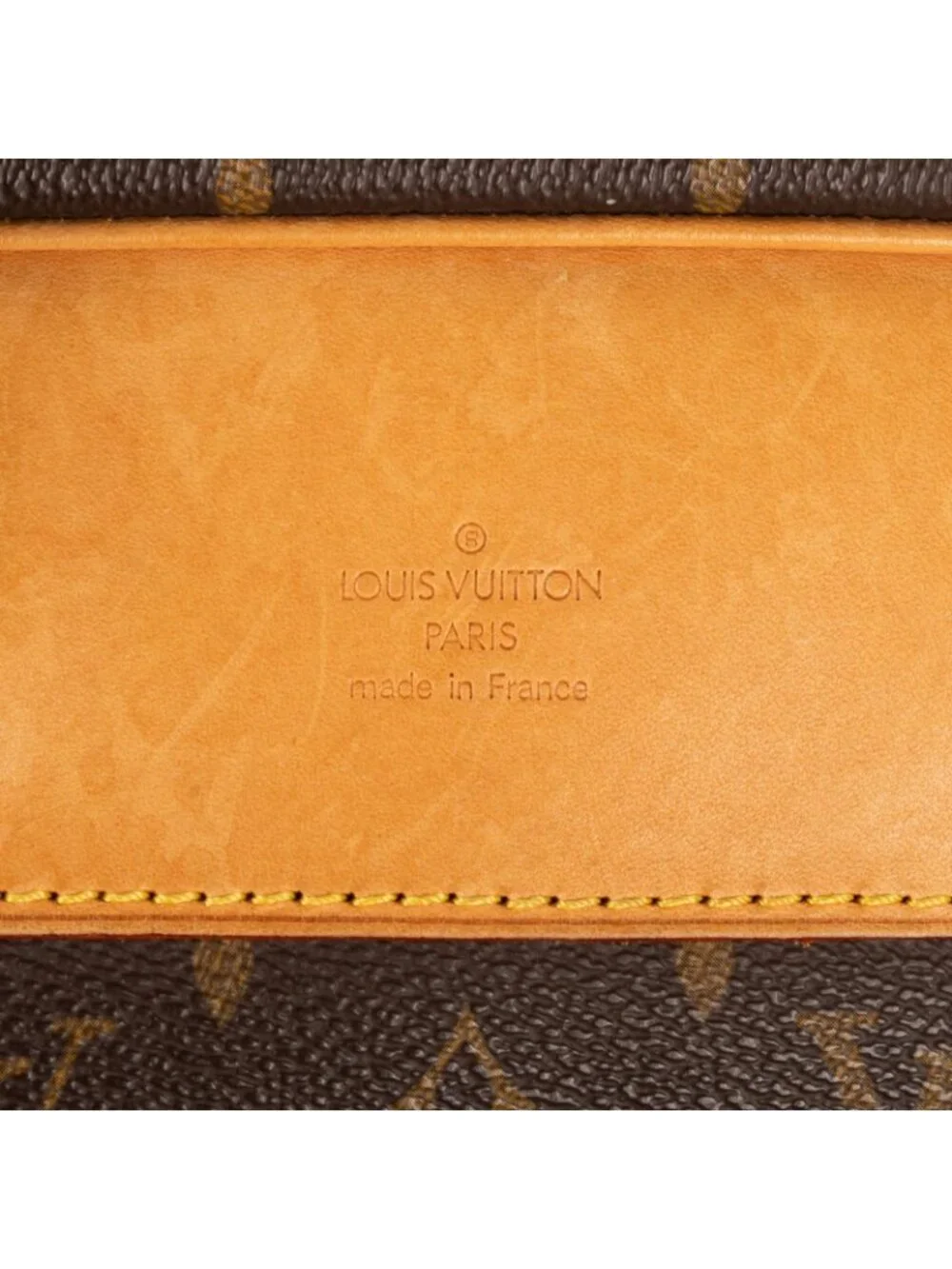 Louis Vuitton Aliz? Boston Brown Monogram Canvas Handbag